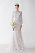 Beautiful Lace Long-Sleeve Mermaid Wedding Dress ZXS2427