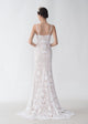 Beautiful Lace Spaghetti Strap Trumpet Wedding Dress ZXS2429