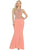 Mermaid Open Back Scoop Spandex Criss Cross Prom Dresses With Rhinestones