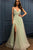 Simple V-Neck Tulle Side Slit Prom Dress Bridal Dress,Party Dresses GJS222