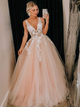 Floor Length Sleeveless Pink Prom Dresses