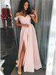 Sweep Train Pink Evening Dresses